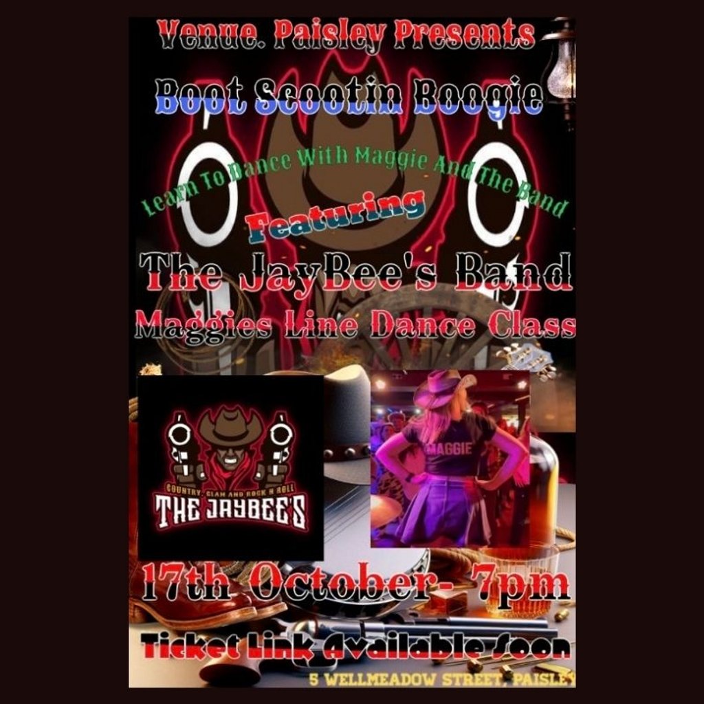 Line Dancing in Paisley with Maggies and The Jaybees Band