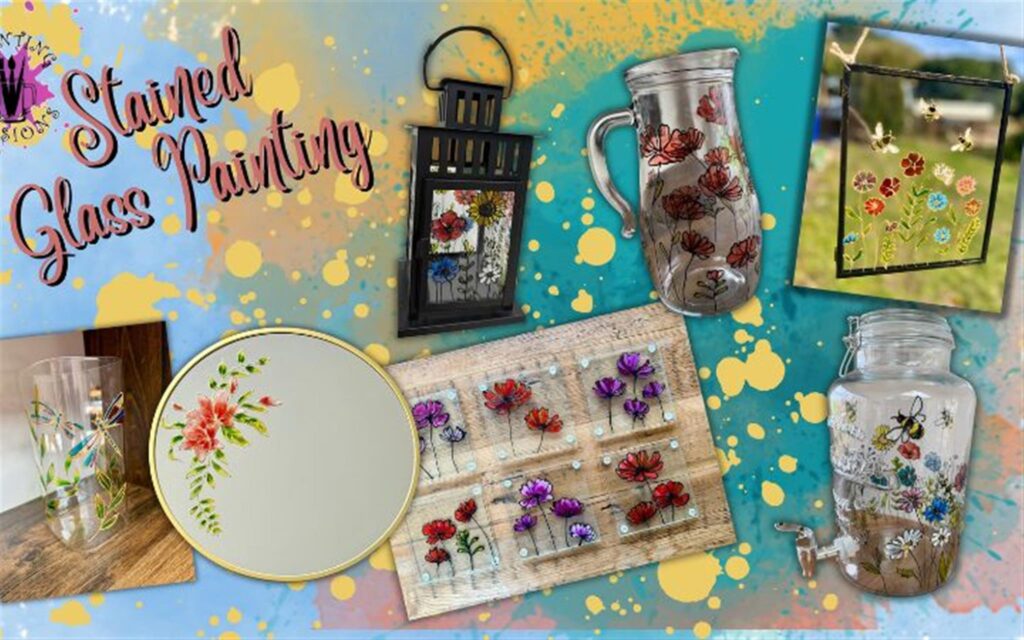 Booze & Brushes Stained Glass Painting