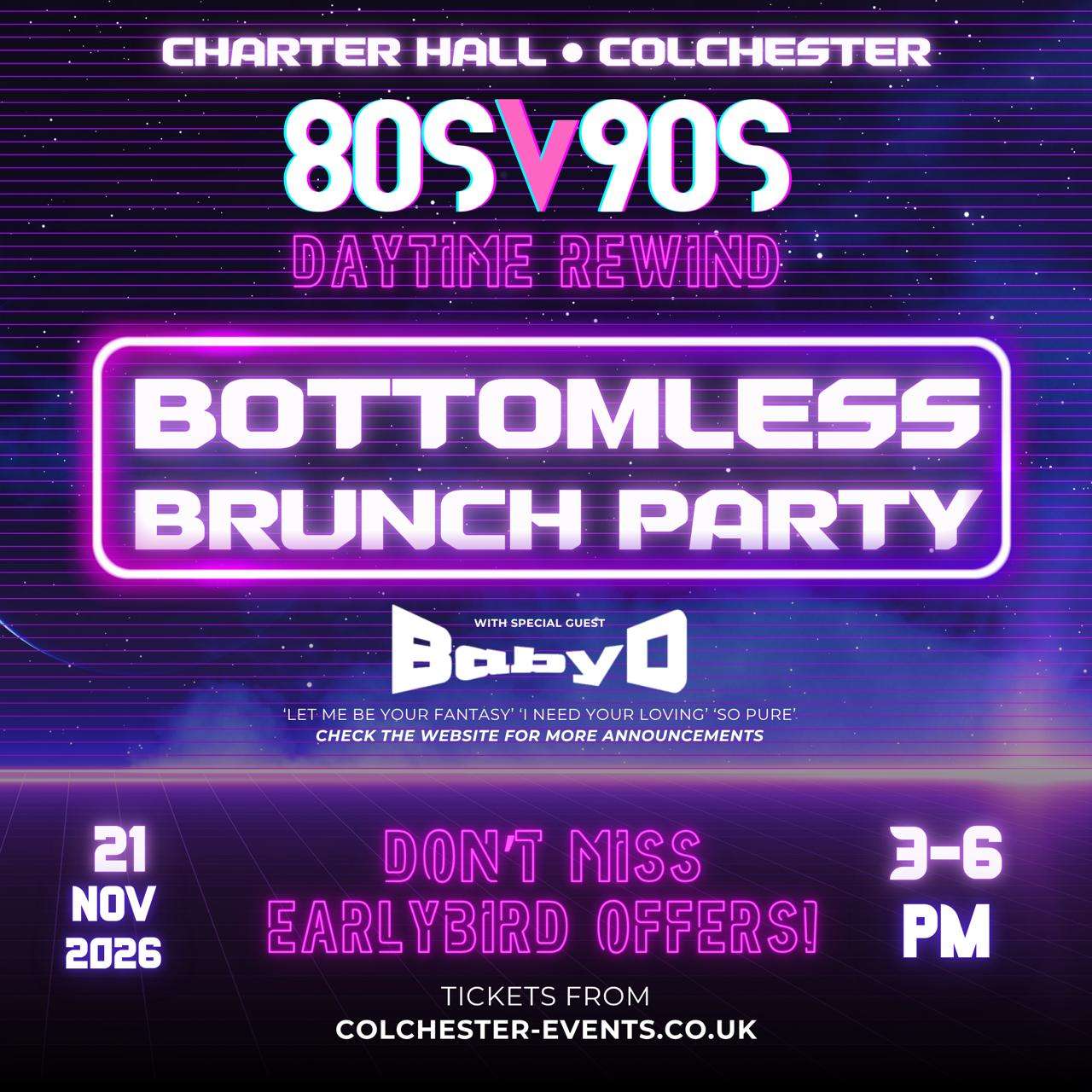 80’s vs 90’s: Daytime Rewind Bottomless Brunch