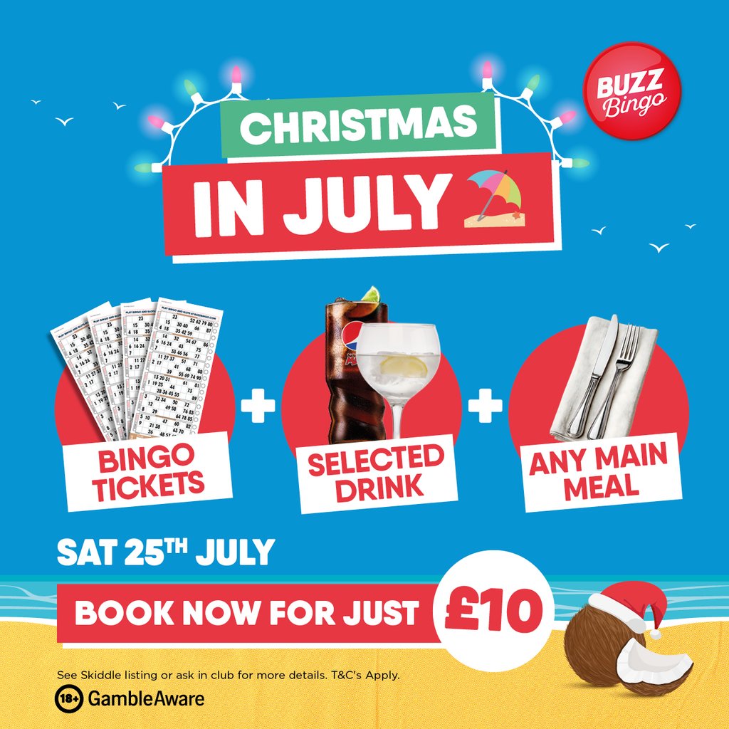 Xmas In July Night Out 25/07 – Buzz Bingo Colchester
