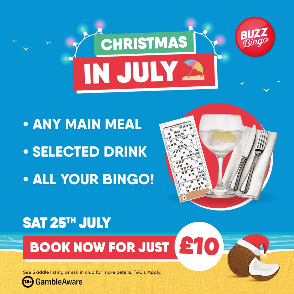 Xmas In July Night Out 25/07 – Buzz Bingo Ipswich