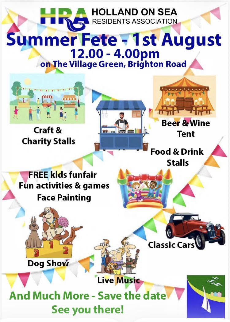 Summer Fete – 1st August