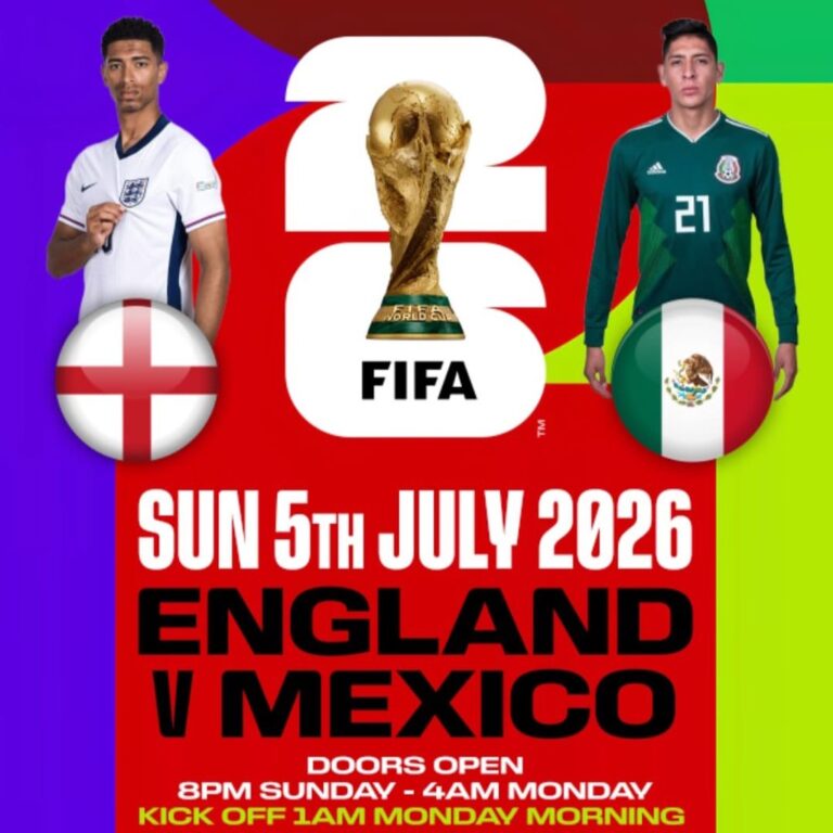 England vs Mexico @ Sunrooms