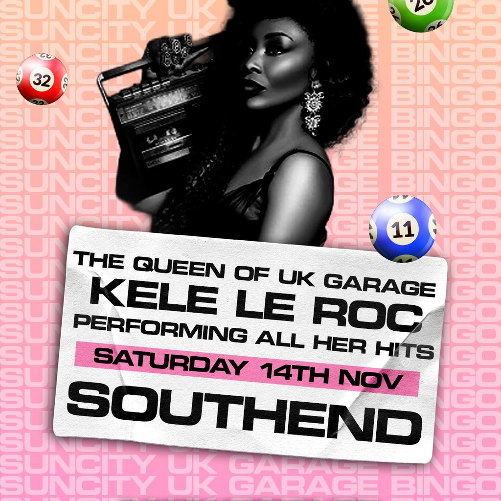 Sun city Bingo – Southend | UK GARAGE BINGO – 2026 TOUR