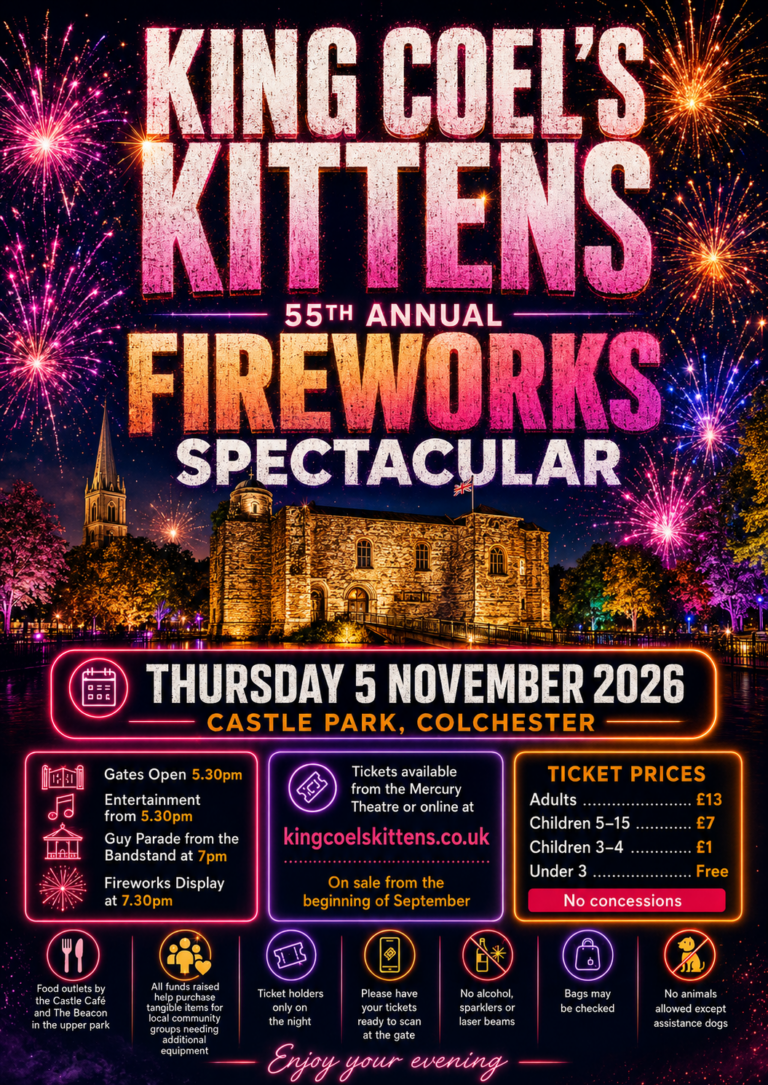 Poster for KING COEL'S KITTENS 55th ANNUAL FIREWORKS SPECTACULAR