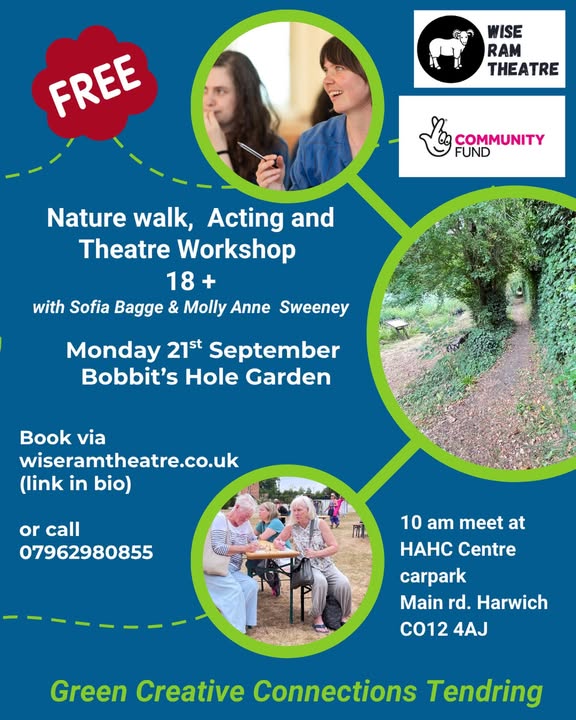 Nature walk and acting workshop poster