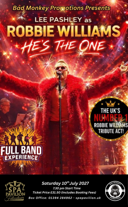 Lee Pashley as Robbie Wiliams โ โHeโs The Oneโ