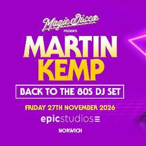 Martin Kemp DJ set – Epic Studios Norwich